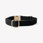 'Black' - Canvas Dog Collar - Snag N' Style