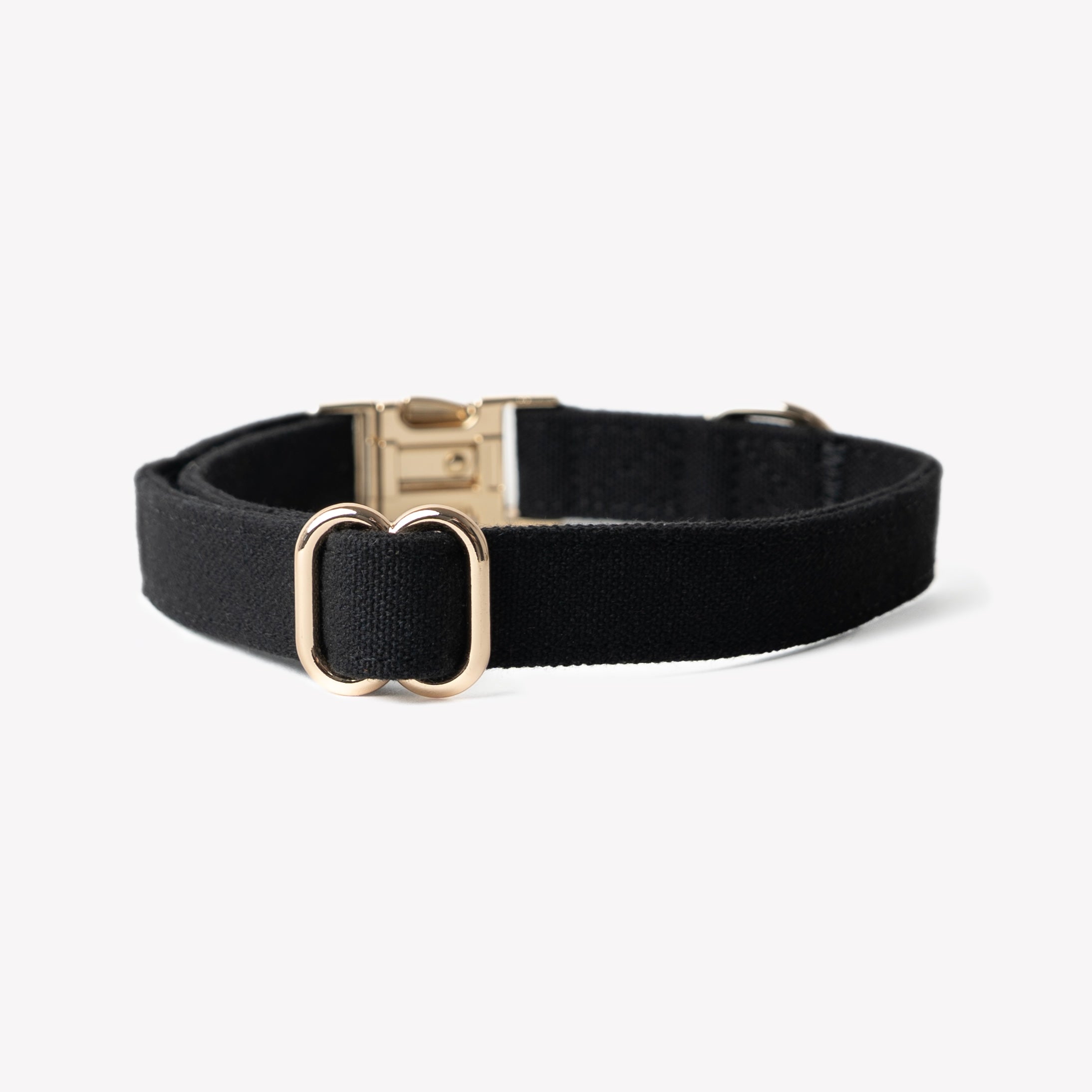 'Black' - Canvas Dog Collar - Snag N' Style
