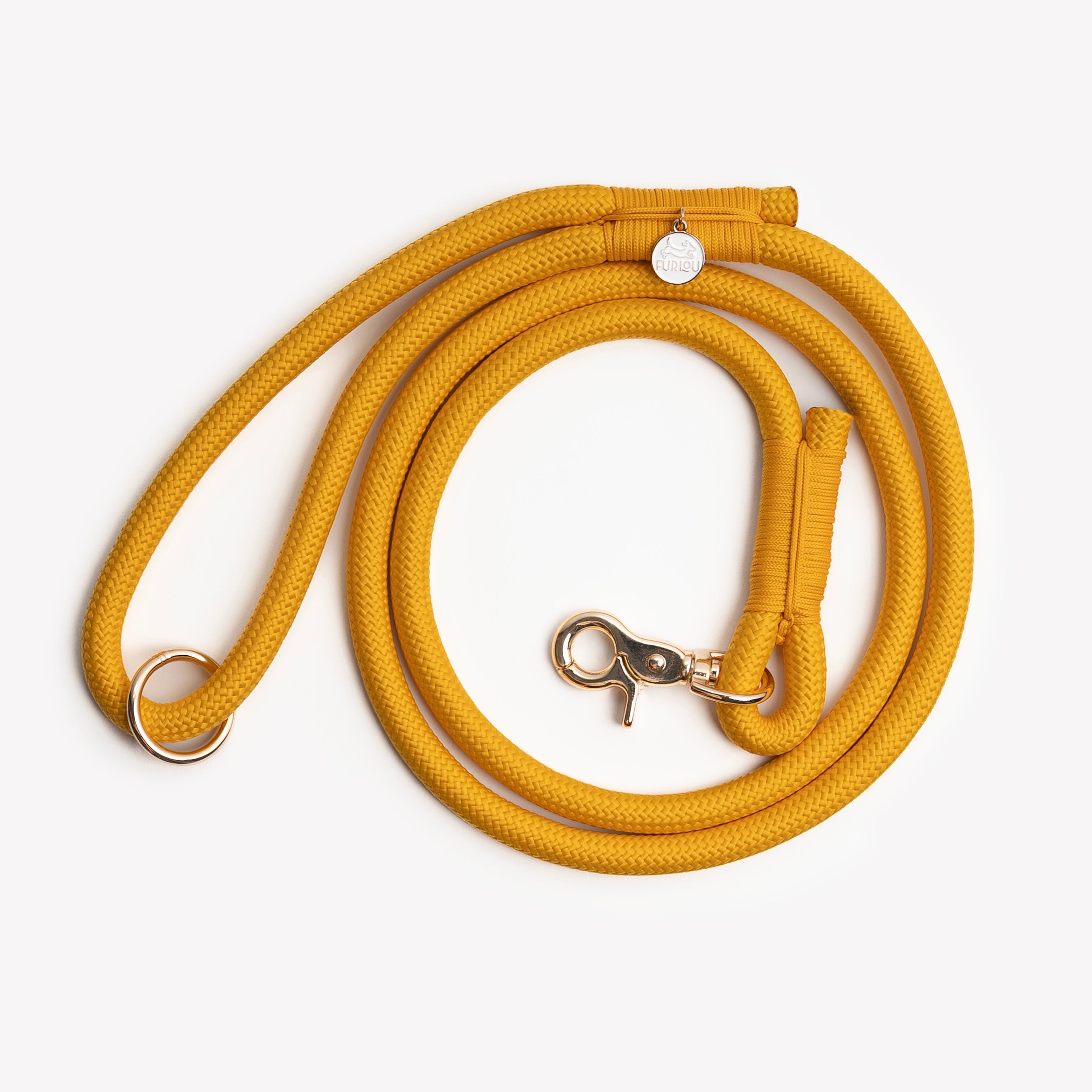 'Yellow' - Braided Rope Leash - Snag N' Style