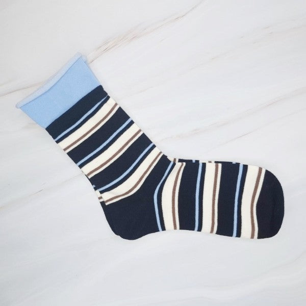 Edgy Sassy Striped Socks Set Of 2 - Snag N' Style