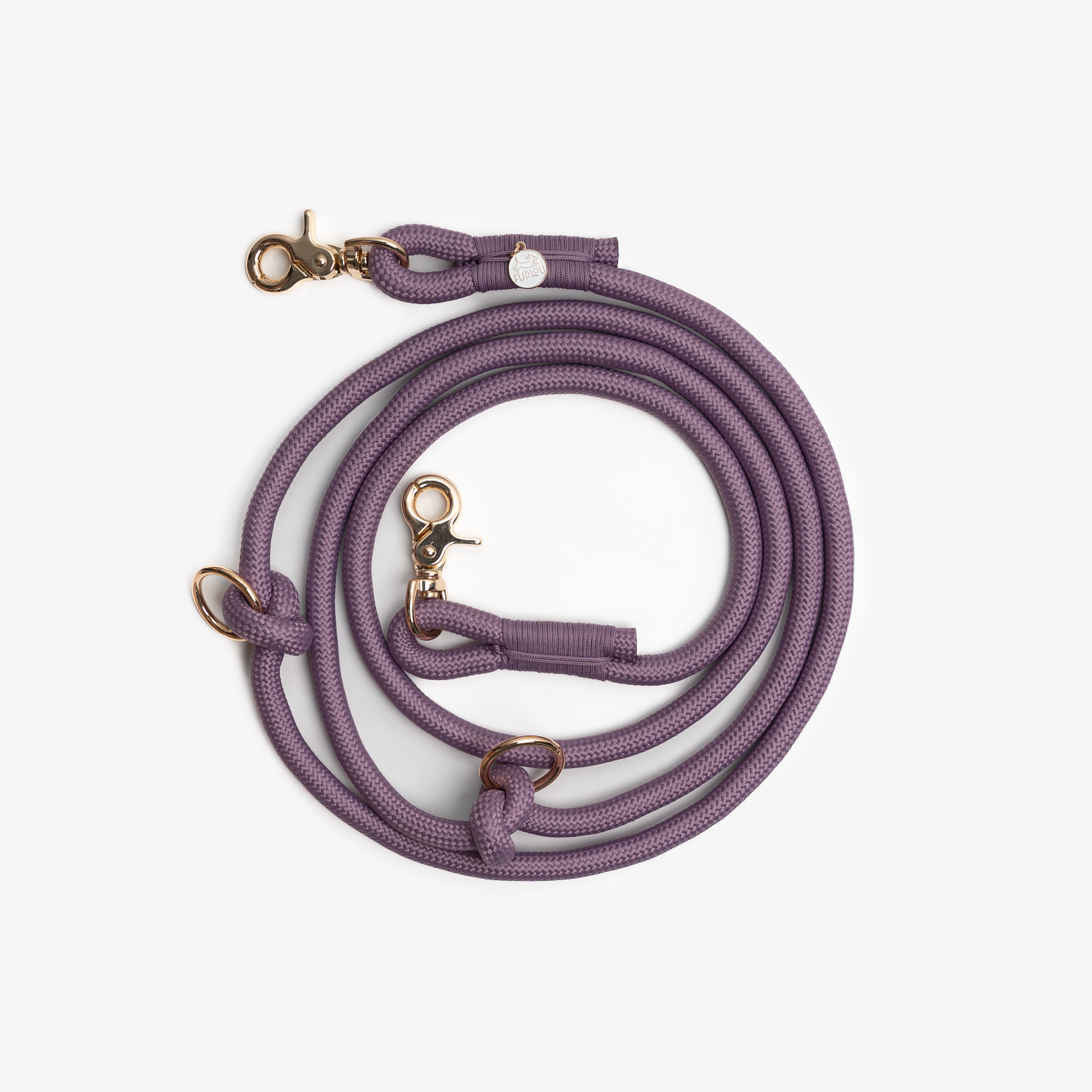 'Lilac' - Hands Free Braided Leash - Snag N' Style