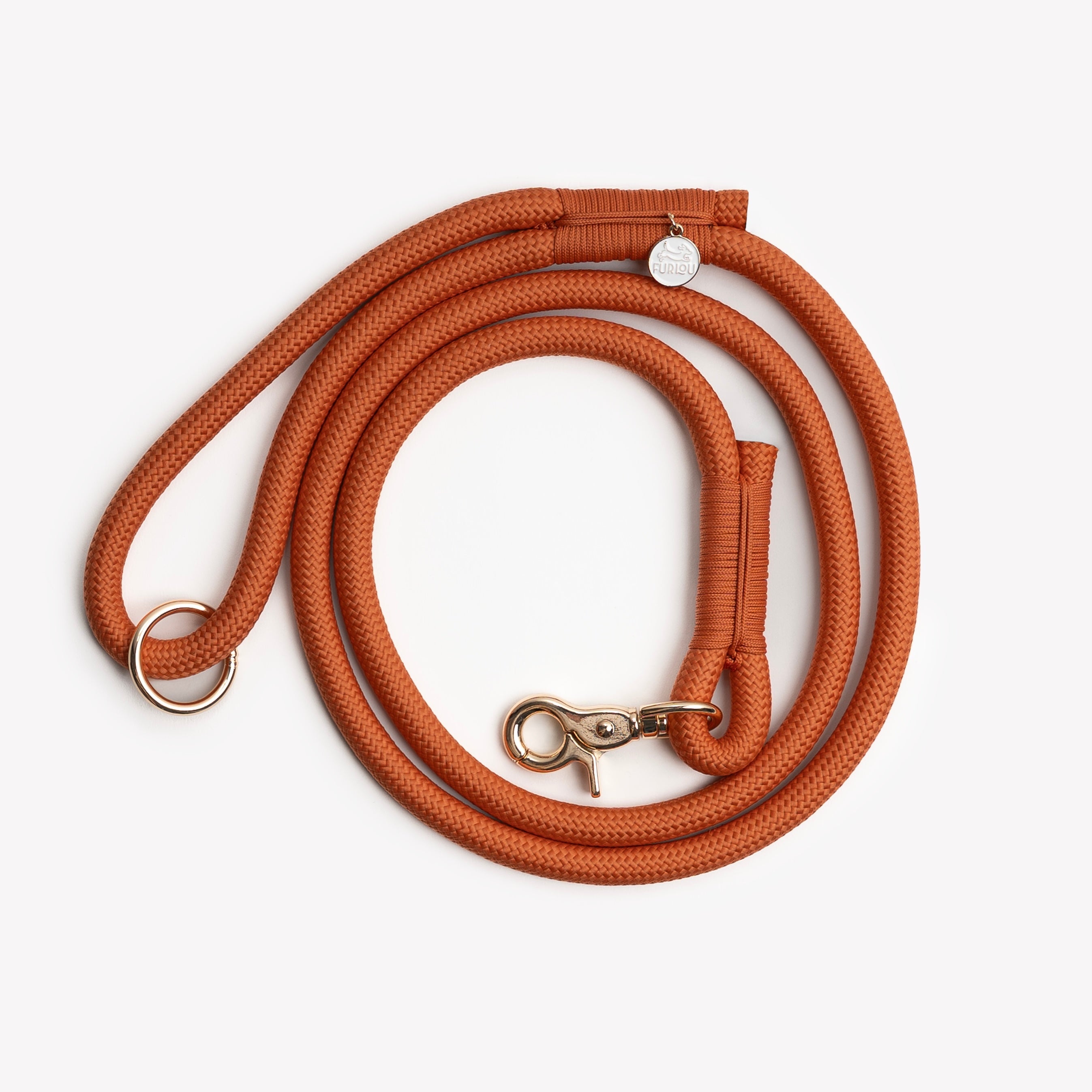 'Terracotta' - Braided Rope Leash - Snag N' Style