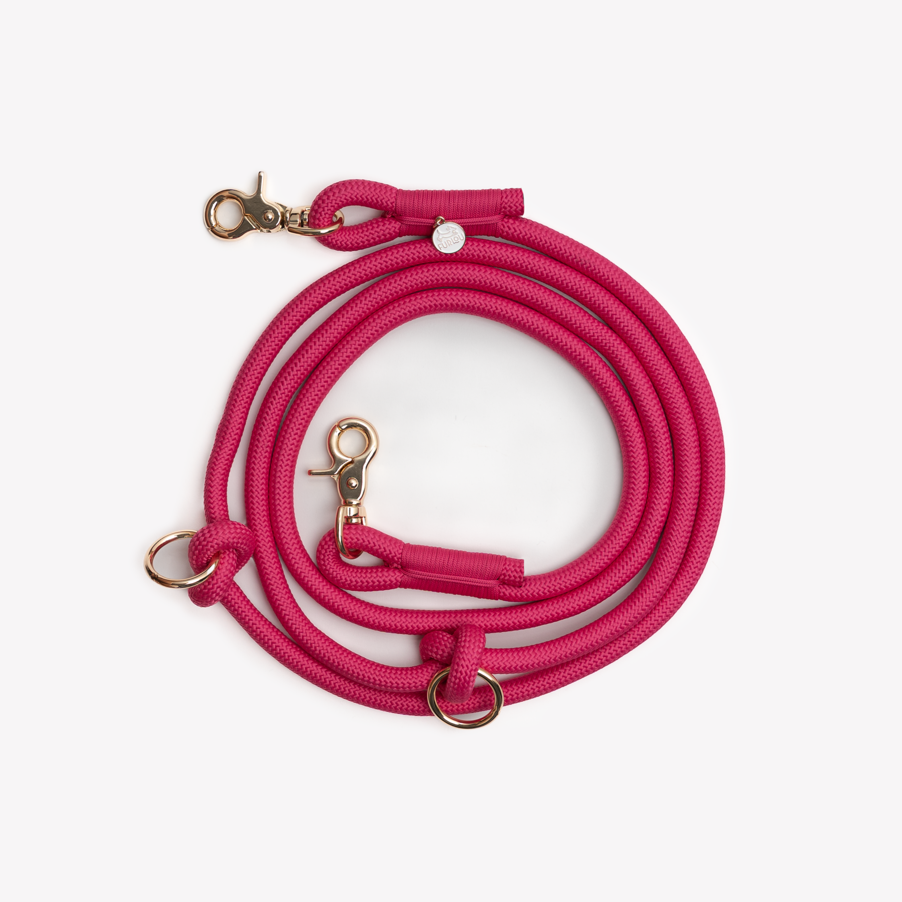 'Magenta' - Hands Free Braided Leash - Snag N' Style