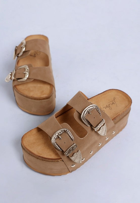 Zaphod Faux Leather Flatform Slip Ons - Snag N' Style