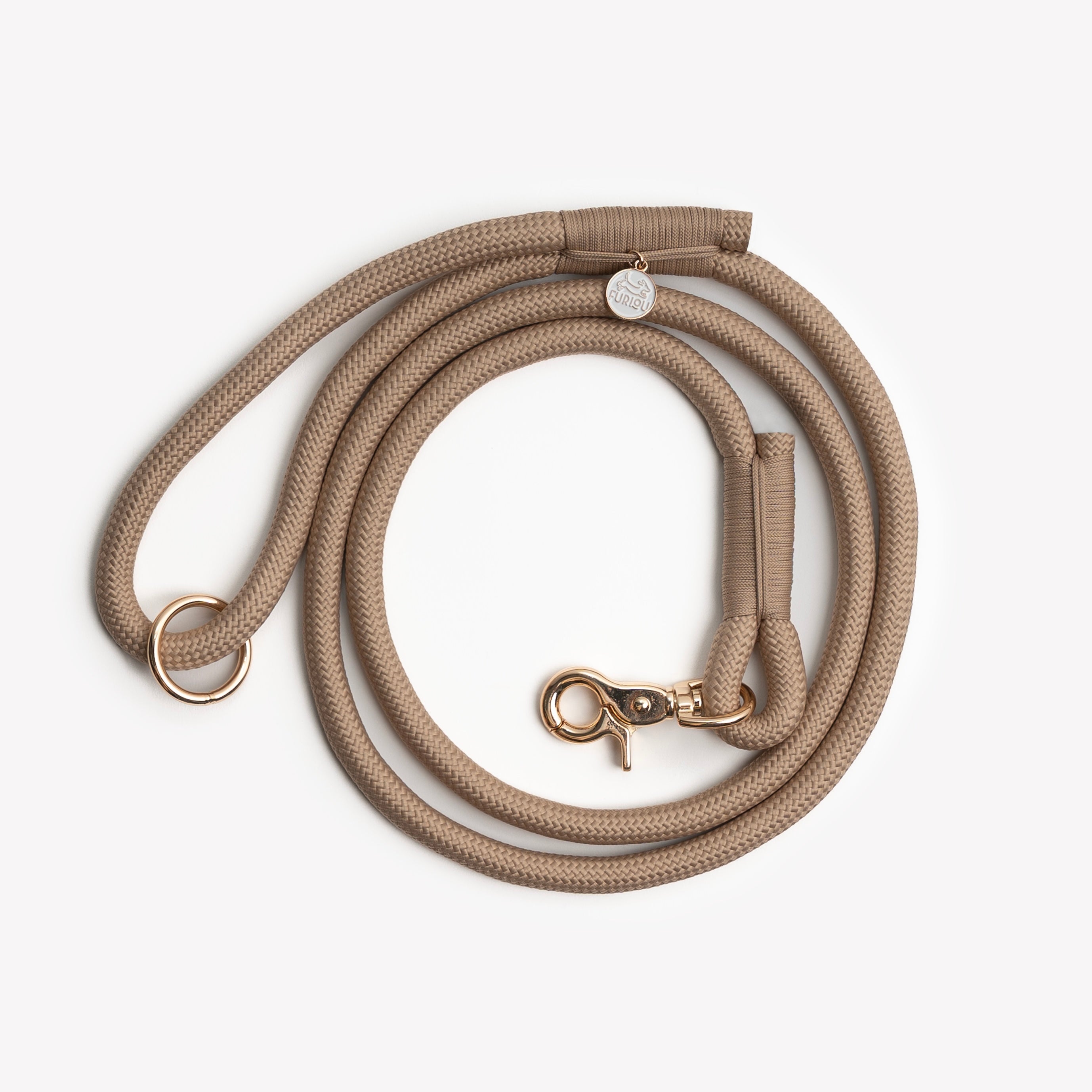 'Sand' - Braided Rope Leash - Snag N' Style