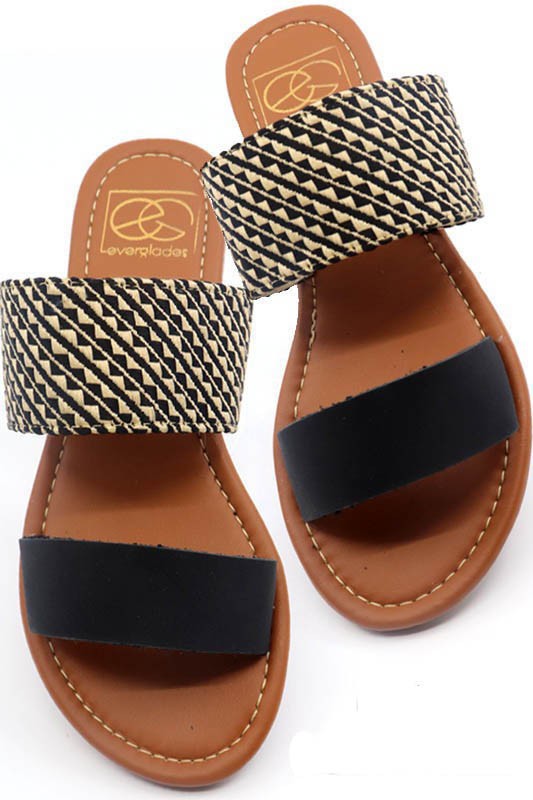 Two Band Slide Sandal - Snag N' Style