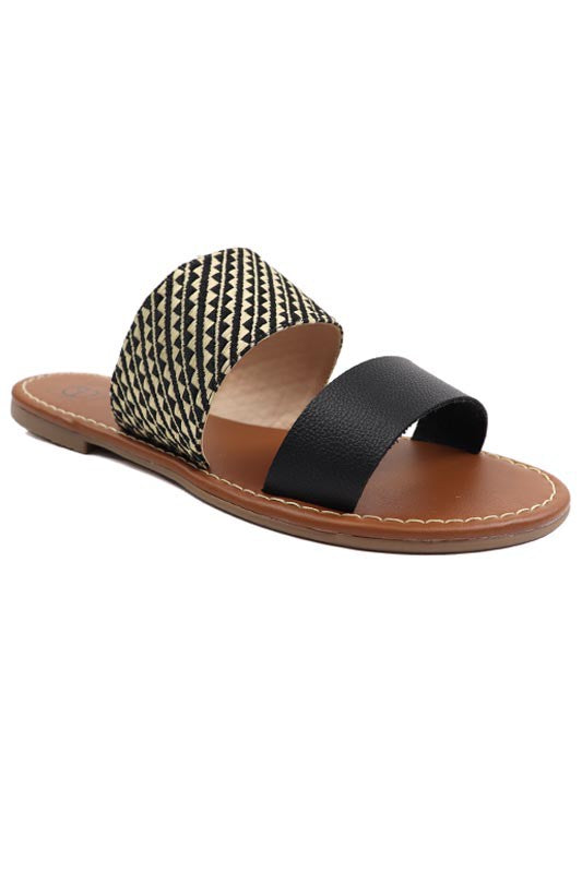Two Band Slide Sandal - Snag N' Style