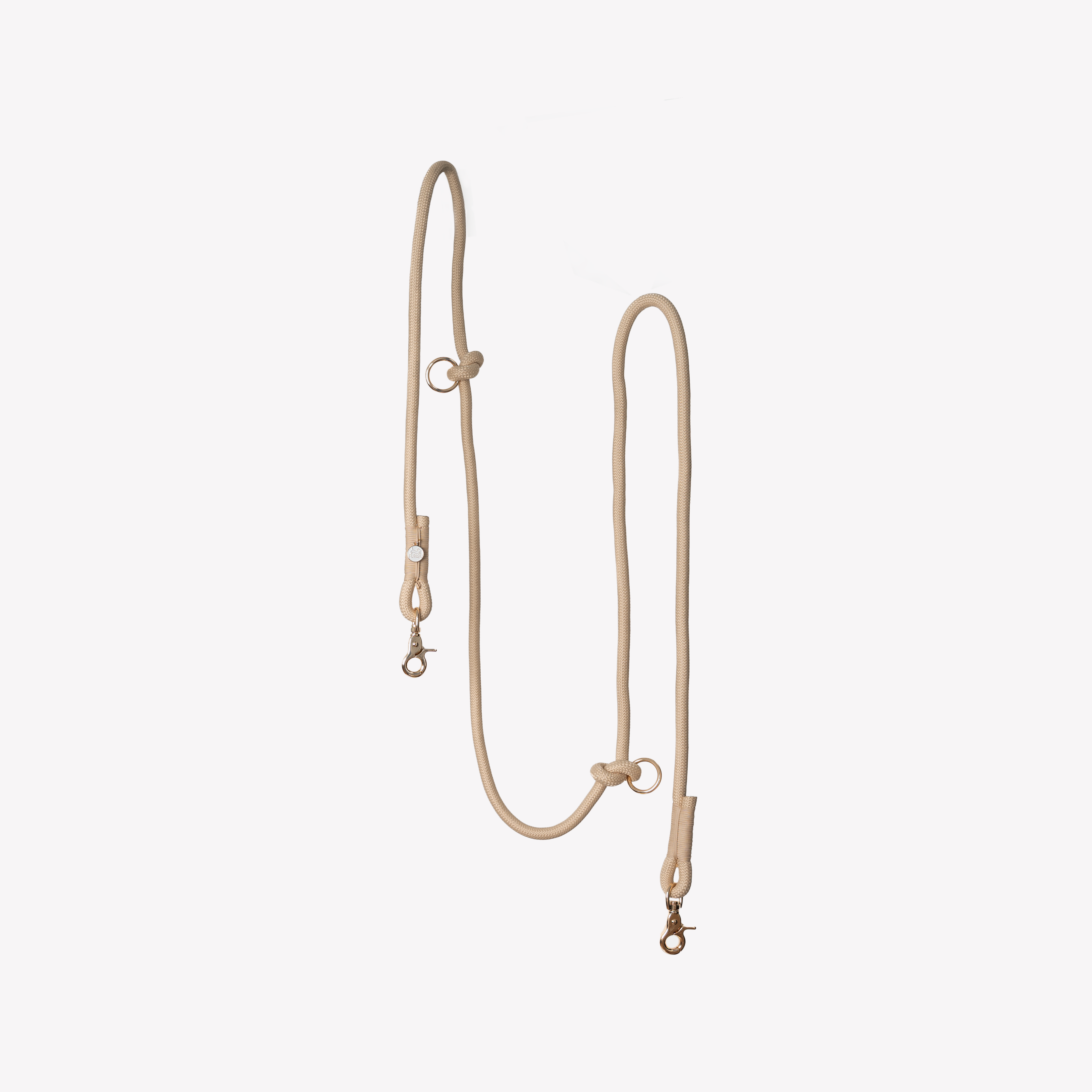 'Tan' - Hands Free Braided Leash - Snag N' Style