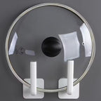 4-Pack: Adhesive Toilet Paper Holder, Wall Mount, White & Black - Snag N' Style