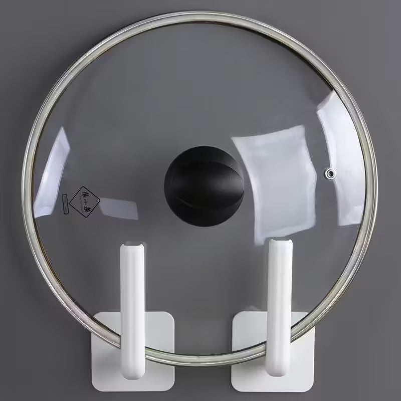4-Pack: Adhesive Toilet Paper Holder, Wall Mount, White & Black - Snag N' Style