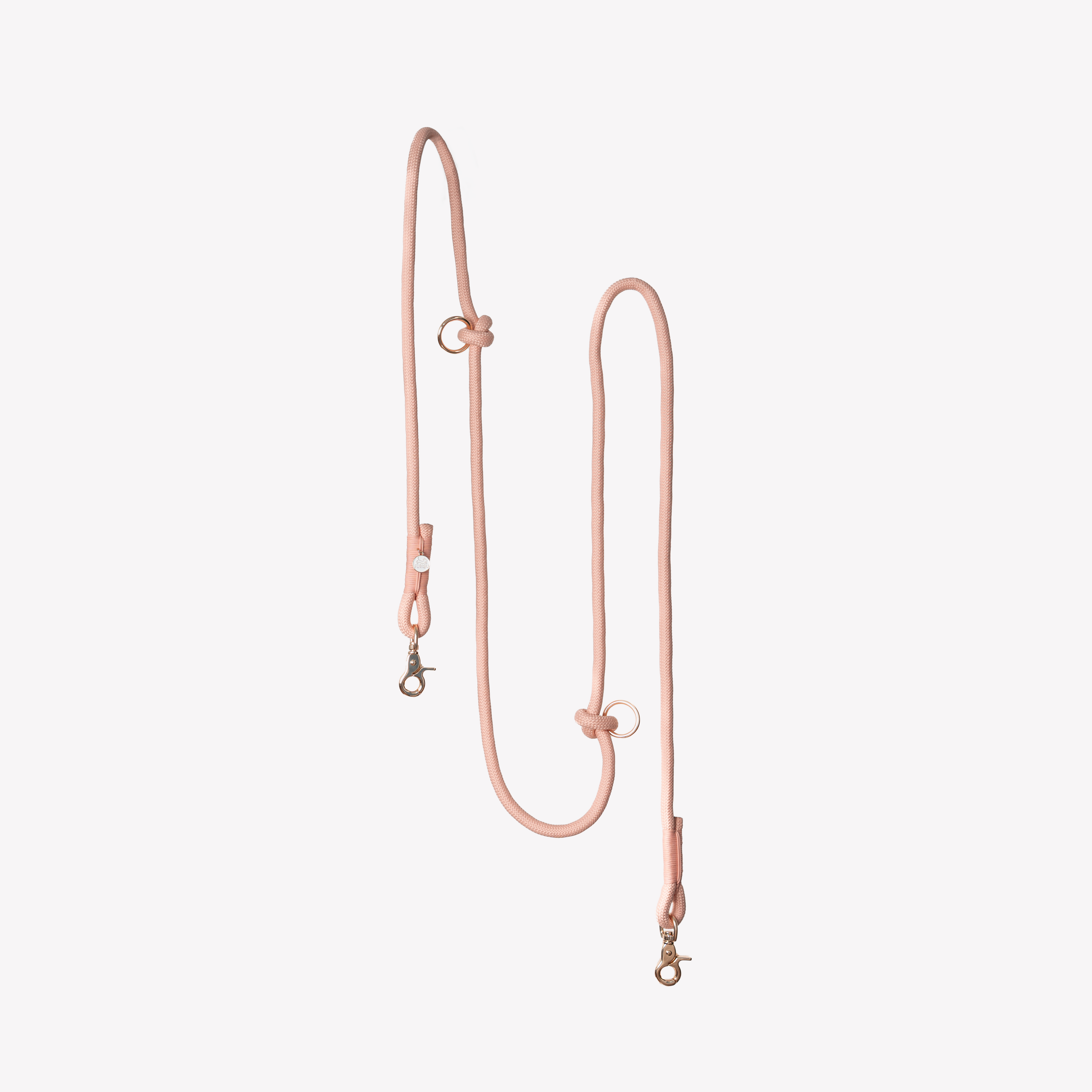 'Powder Rose' - Hands Free Braided Leash - Snag N' Style