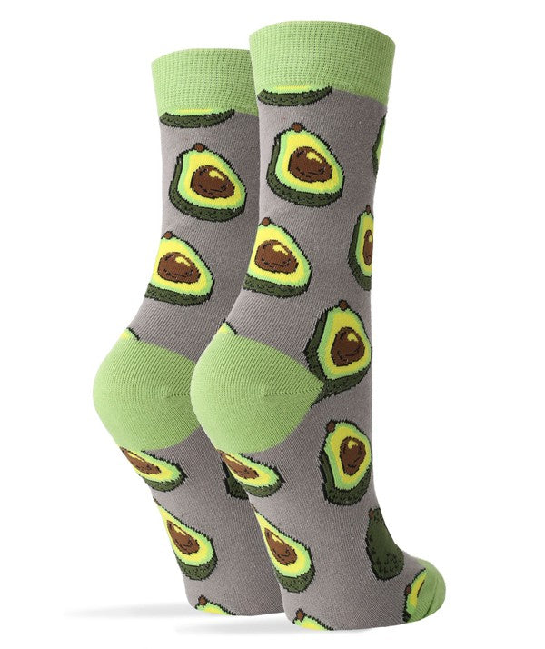 Avocado Life - Women's Funny Crew Socks - Snag N' Style