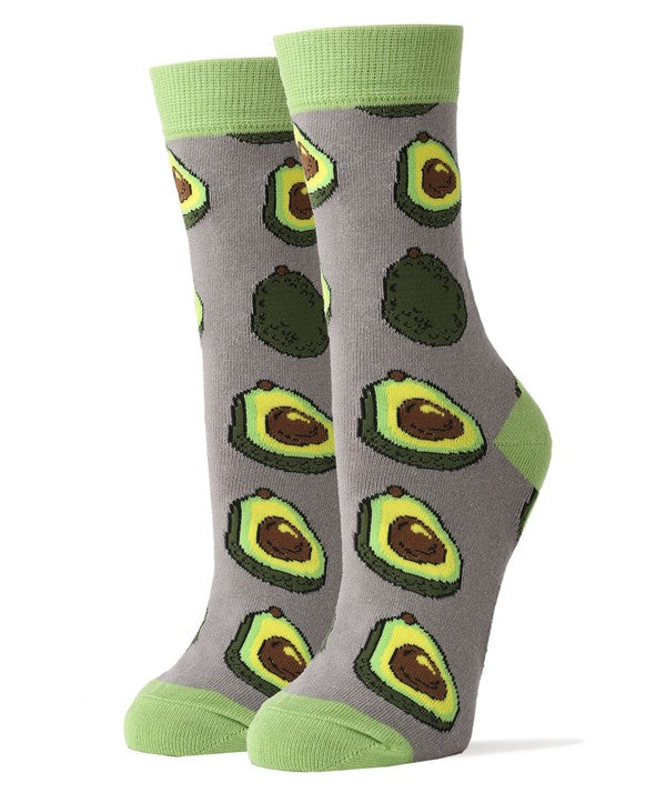 Avocado Life - Women's Funny Crew Socks - Snag N' Style