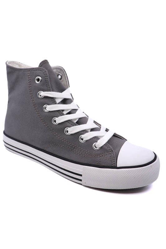 High Top Canvas Sneaker - Snag N' Style