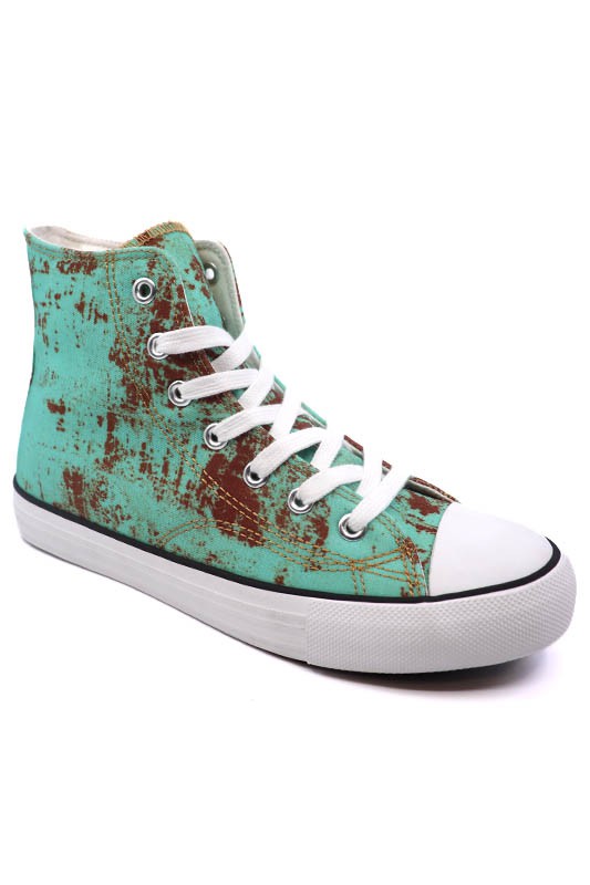 High Top Canvas Sneaker - Snag N' Style