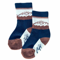 Navy Blue Boot socks “Wild” Merino Wool - Snag N' Style