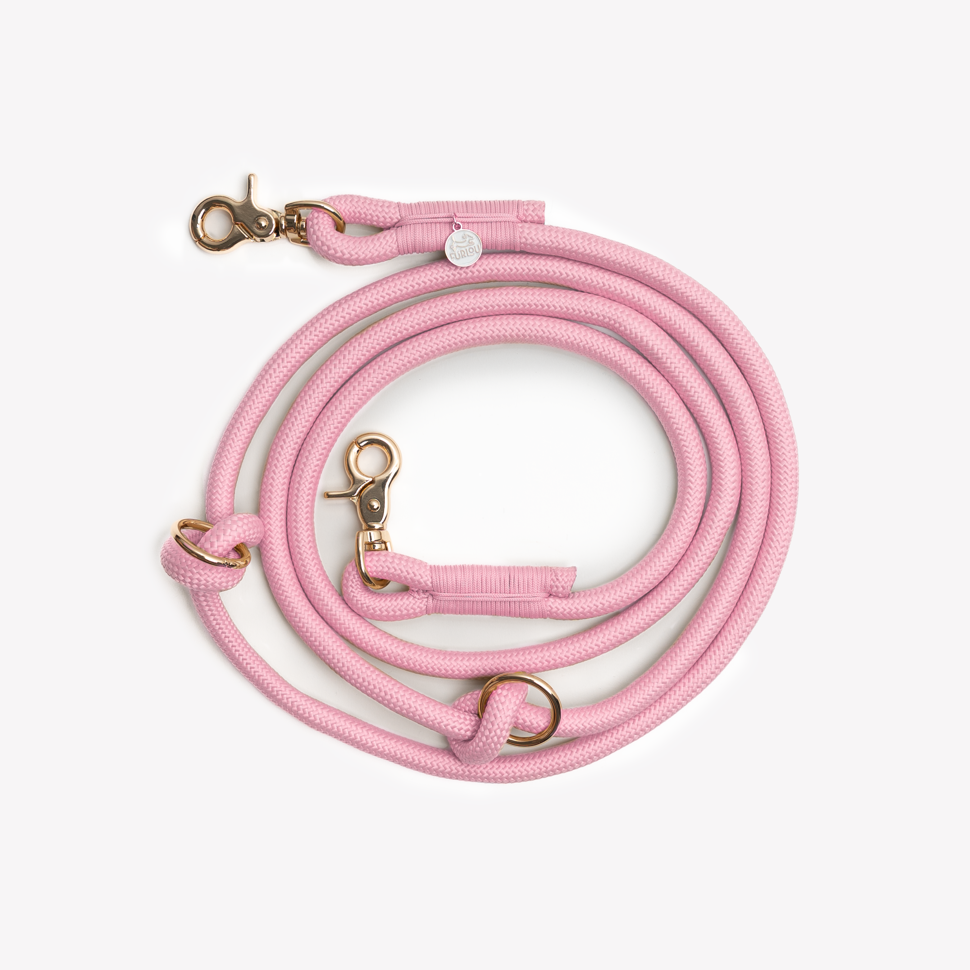 'Pink' - Hands Free Braided Leash - Snag N' Style