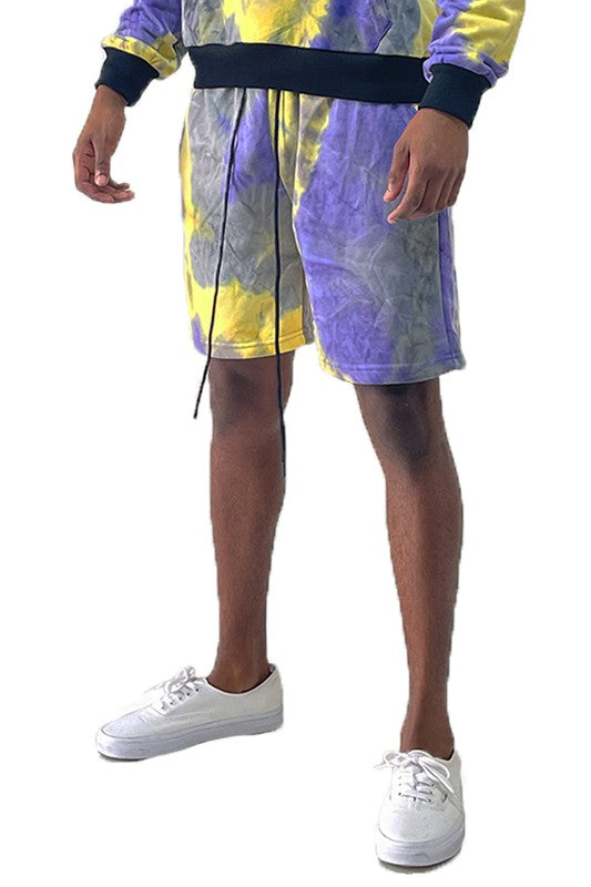 Weiv Mens Tye Dye Sweat Shorts - Snag N' Style