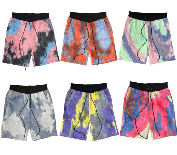 Weiv Mens Tye Dye Sweat Shorts - Snag N' Style