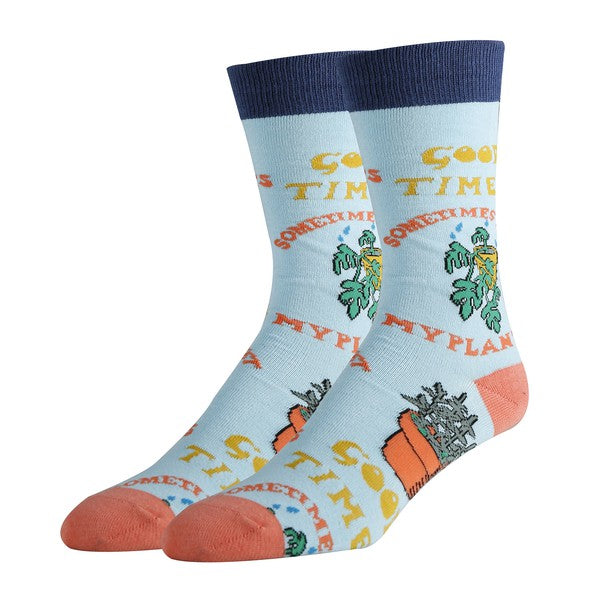 Wet My Plants - Mens Crew Socks - Snag N' Style