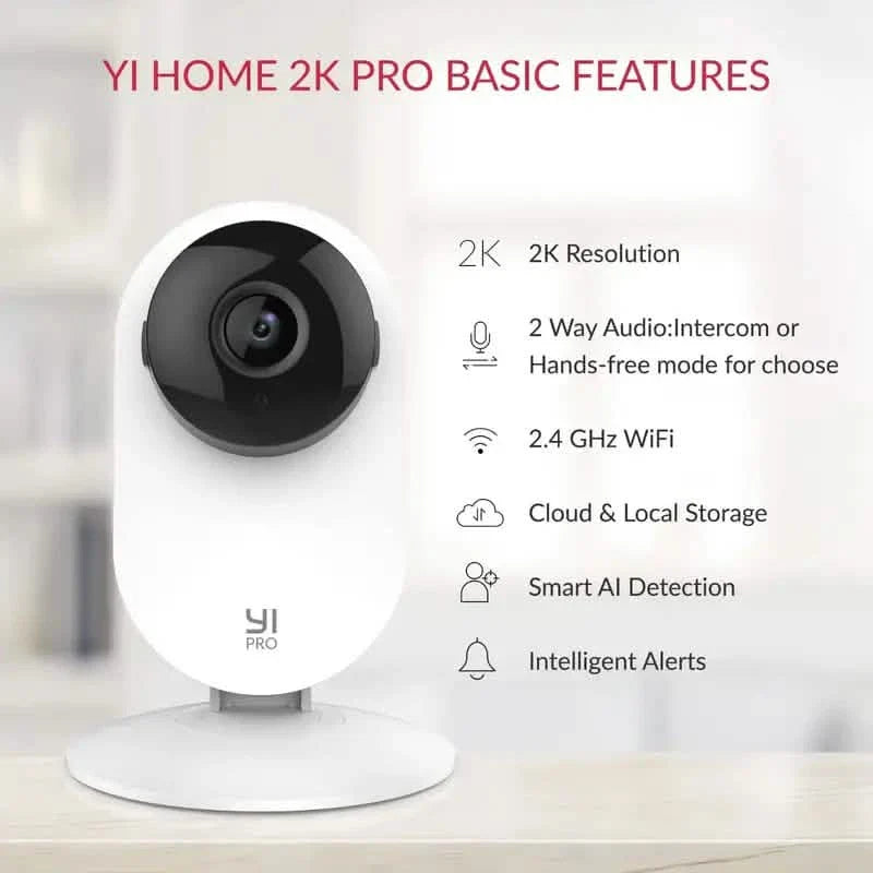 2K HD Indoor/Outdoor Wi-Fi Camera – Color Night Vision, 2-Way Audio, Motion Tracking - Snag N' Style