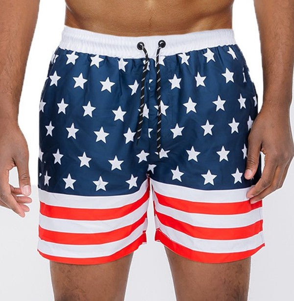 American Flag Swim Shorts - Snag N' Style