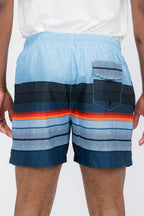 Blue stripes Swim Trunks Board Shorts - Snag N' Style