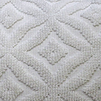 18"x18" White Indoor Outdoor Ogee Decorative Pillow - Snag N' Style