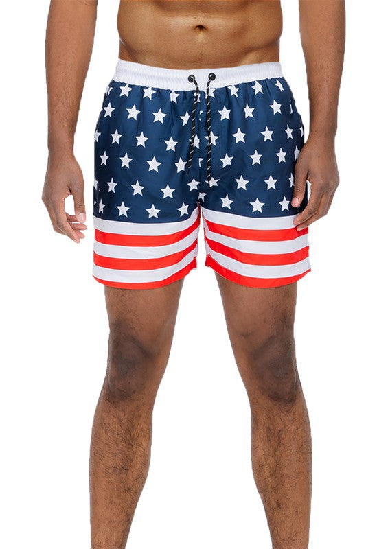 American Flag Swim Shorts - Snag N' Style