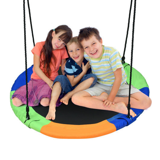 40-Inch Flying Saucer Tree Swing Outdoor Play Set with Easy Installation Process for Kids - Snag N' Style
