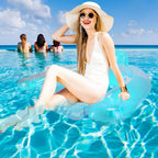 2-Pack: Inflatable Float Pool Chair with Cup Holder Arm Rest - Snag N' Style