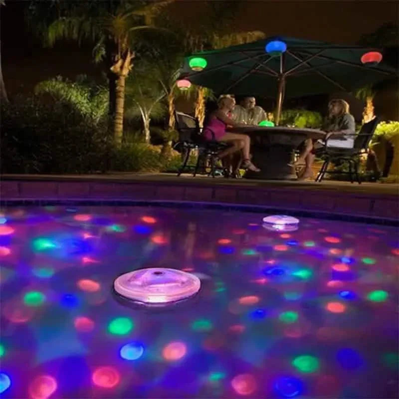 2-Pack: LED Color Changing Floating Pool Lights with 8 Modes Lighting - Snag N' Style