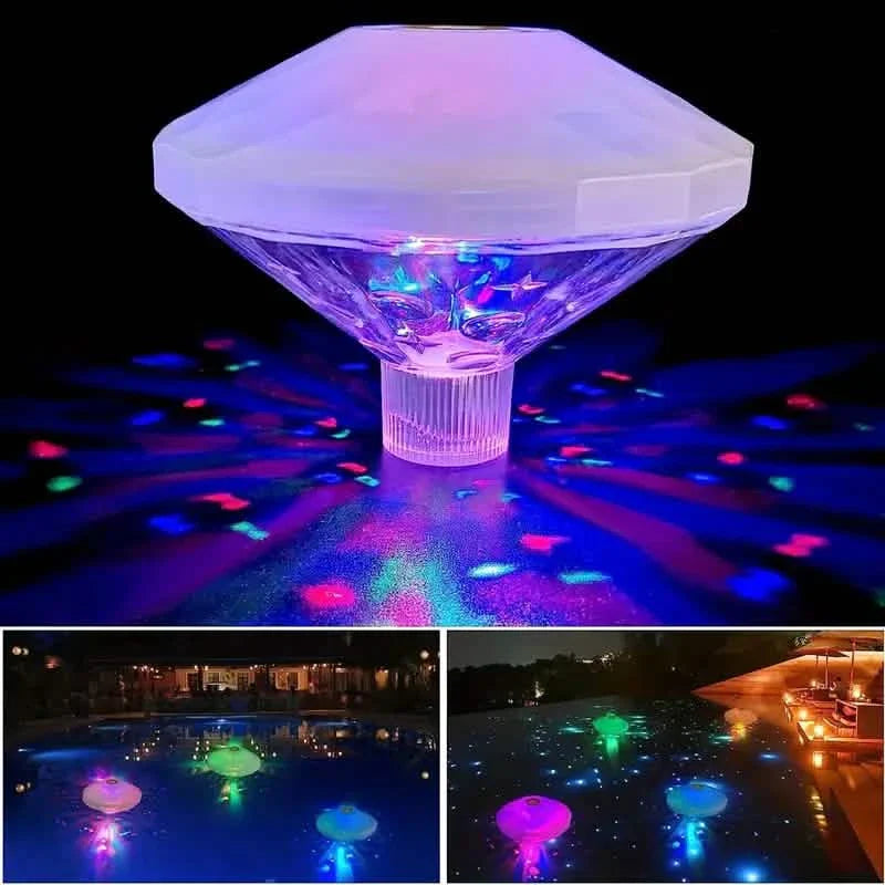 2-Pack: LED Color Changing Floating Pool Lights with 8 Modes Lighting - Snag N' Style