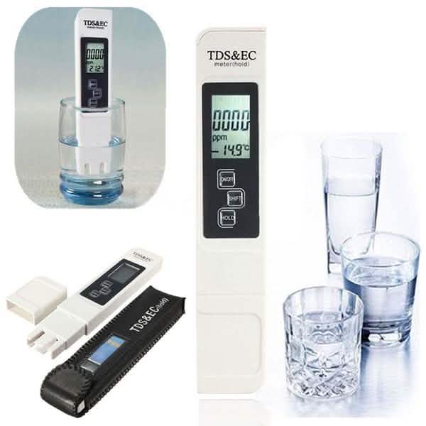 2-Pieces: PH Meter TDS EC LCD Water Purity PPM Filter Hydroponic Pool Tester Tool - Snag N' Style