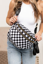 Frankie Oversize Double Zip Print Crescent Sling - Snag N' Style