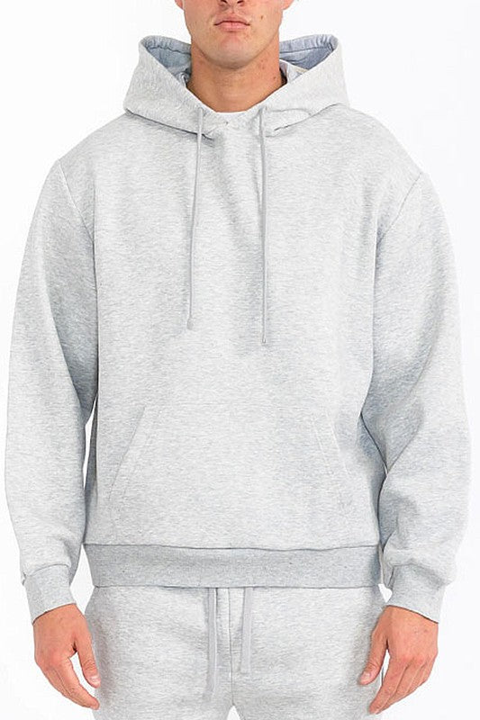 Mens Solid Tech  Fleece Hoodie - Snag N' Style