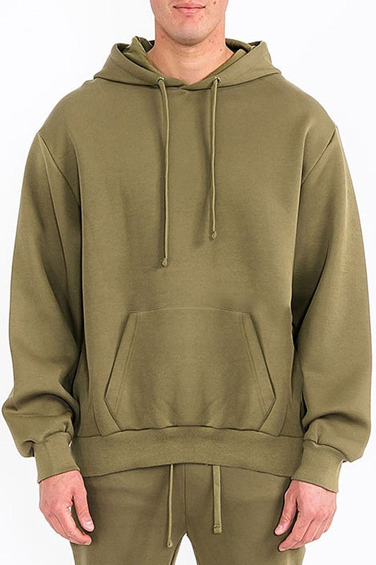 Mens Solid Tech  Fleece Hoodie - Snag N' Style
