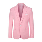 Mens Solid Color Single Vent 1 Button Blazer - Snag N' Style