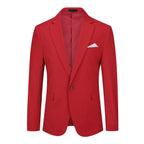 Mens Solid Color Single Vent 1 Button Blazer - Snag N' Style