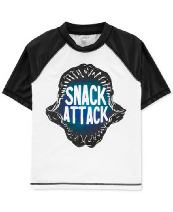 Carters Little Boys Snack Attack Rash Guard T-Shirt - Snag N' Style