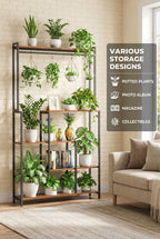 5-Tier Metal Display Shelf with LED Lights - Snag N' Style
