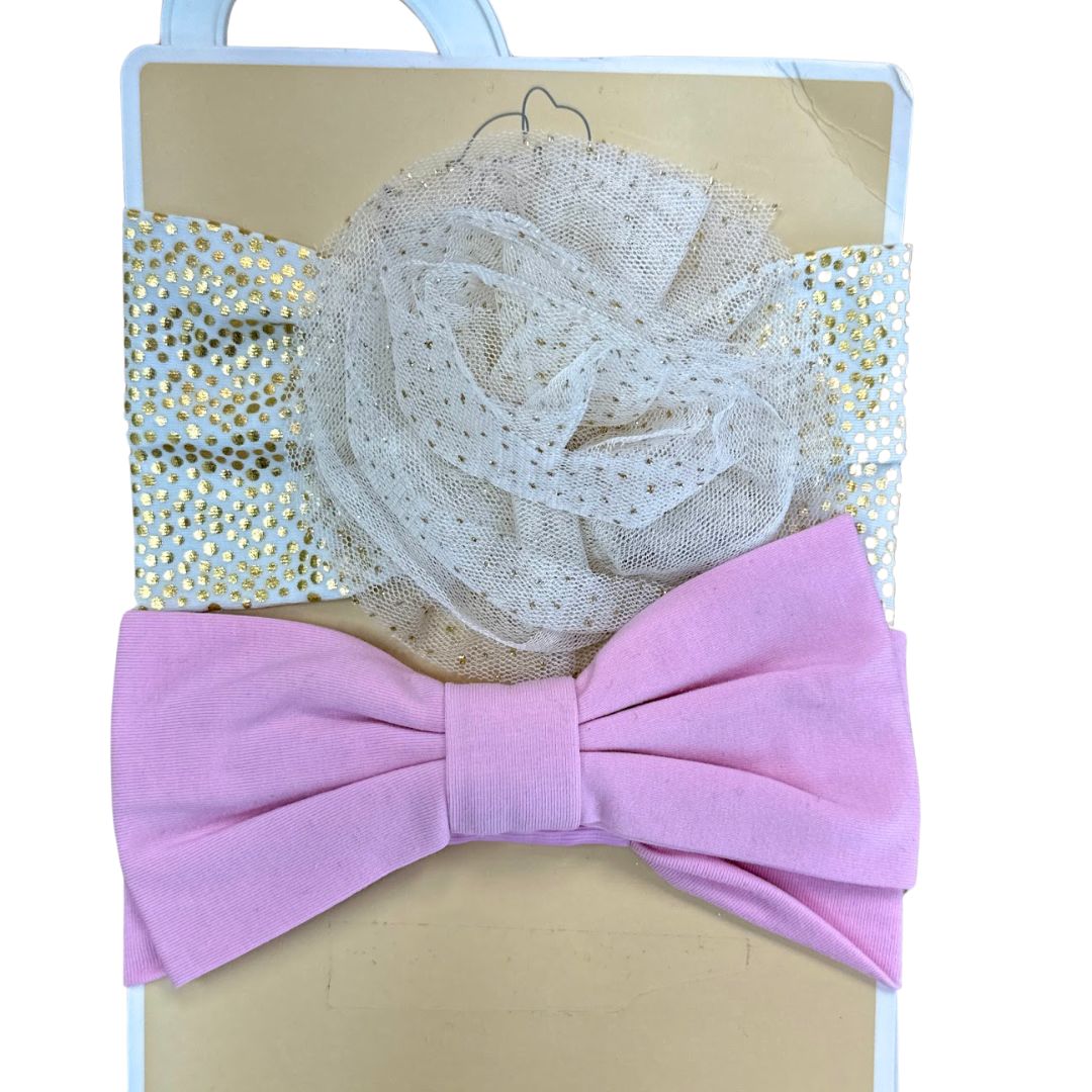 First Impressions Baby Girls 2-Pk. Chiffon Bow Headbands One Size - Snag N' Style