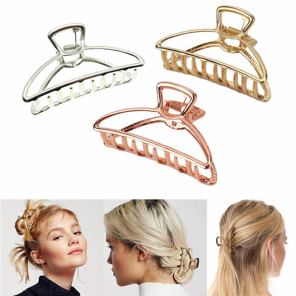 3-Pack: Metal Hair Clips - Snag N' Style