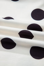 Polka Dot Pullover and Drawstring Shorts Set - Snag N' Style