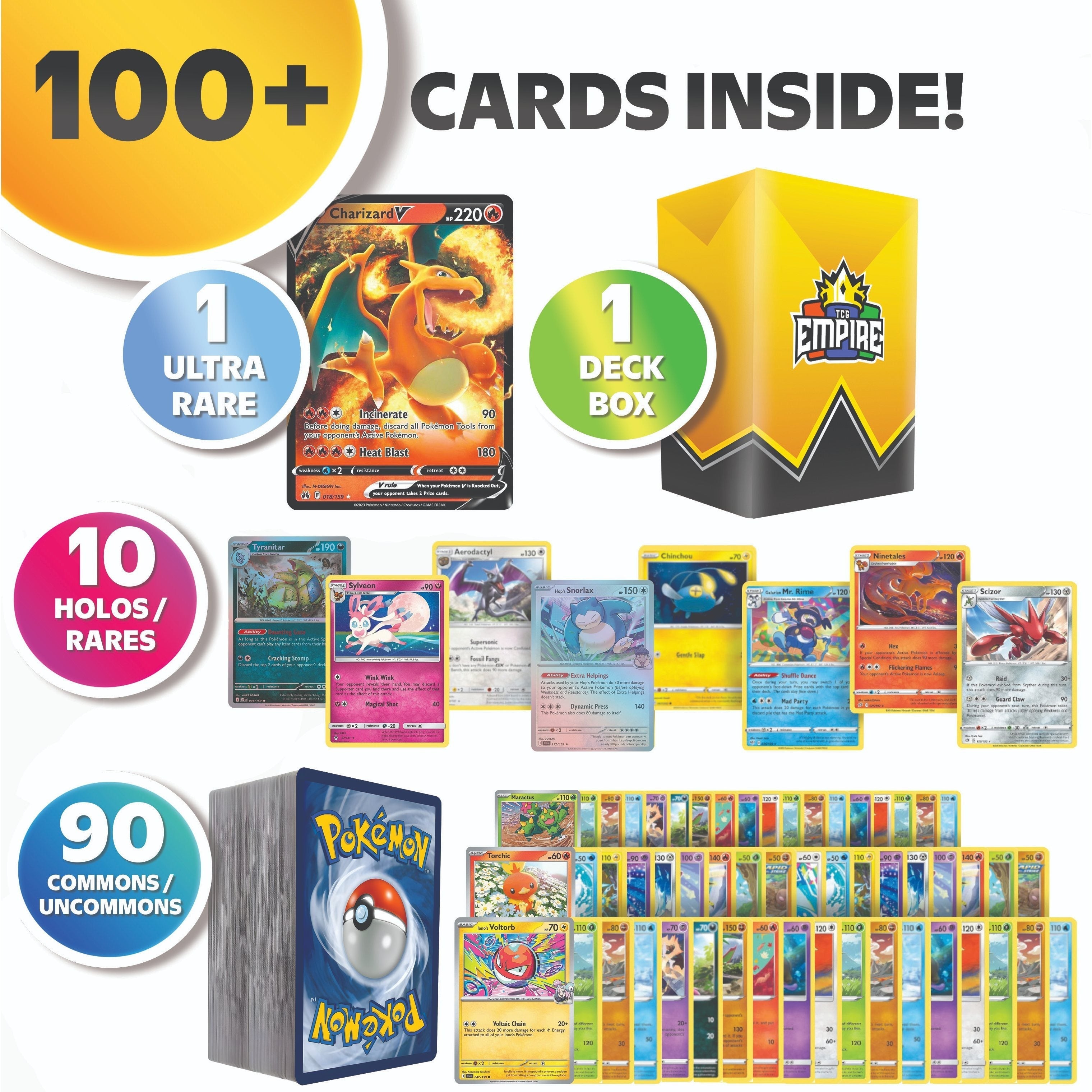 Pokémon Ultra Rare Battle Bundle – 100+ Cards Guaranteed - Snag N' Style