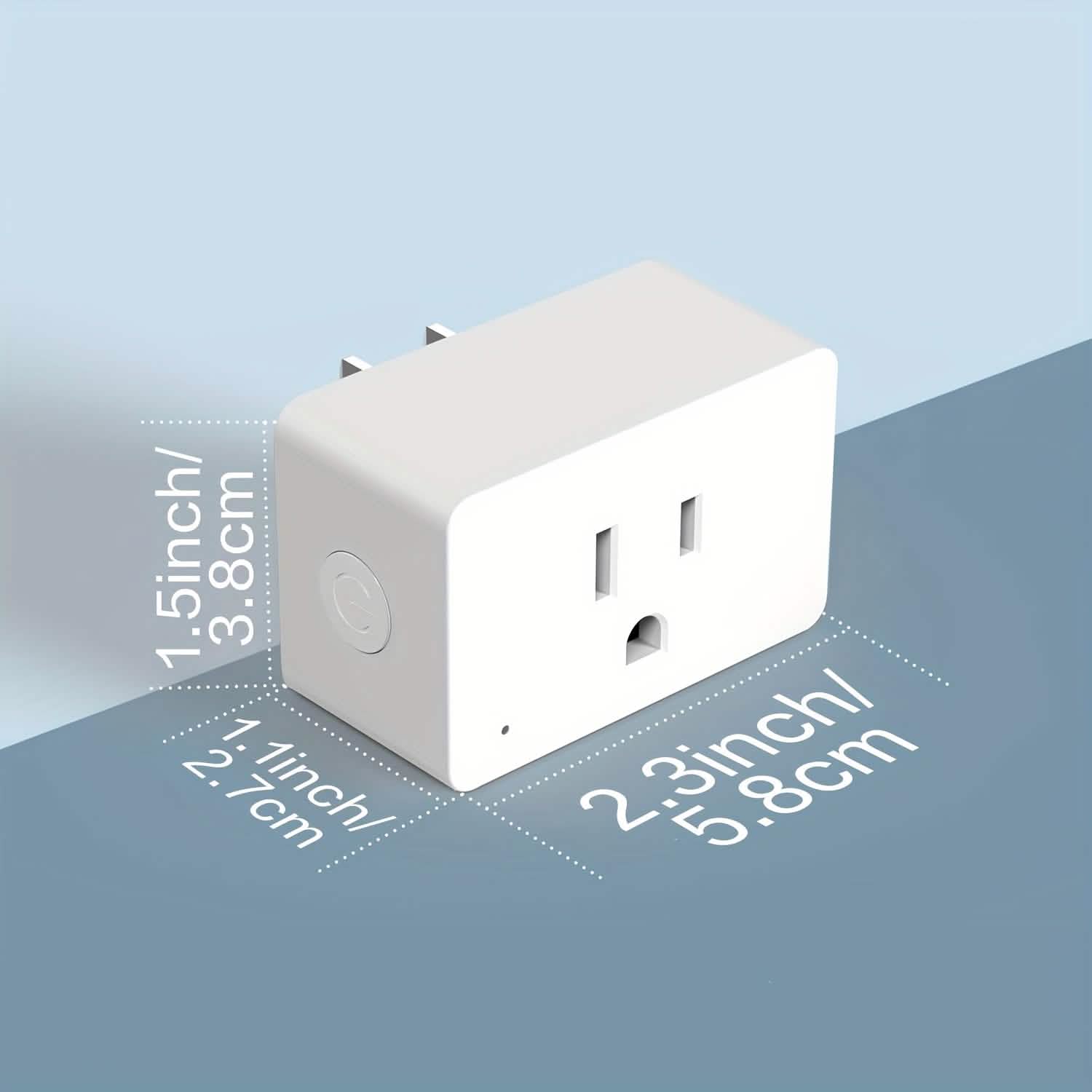 2-Pack: WiFi Smart Plug – 15A, Timer & App Control, Works with Alexa & Google Home - Snag N' Style