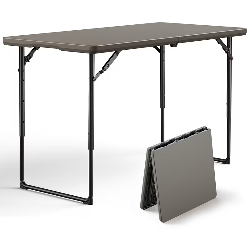 4ft/6ft Portable Plastic Folding Table – Indoor & Outdoor Dining - Snag N' Style