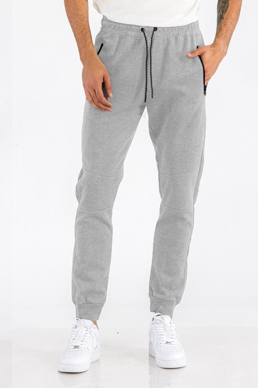 Weiv Mens Solid Heathered Jogger - Snag N' Style