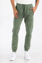 Weiv Mens Solid Heathered Jogger - Snag N' Style