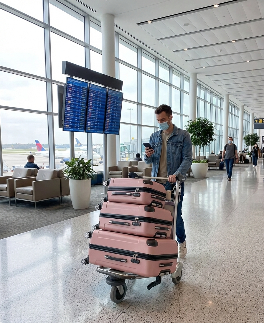 Multi Color - 3PCs Luggage Set 20/24/28 Inch Hard Shell Spinner with TSA Lock - Snag N' Style